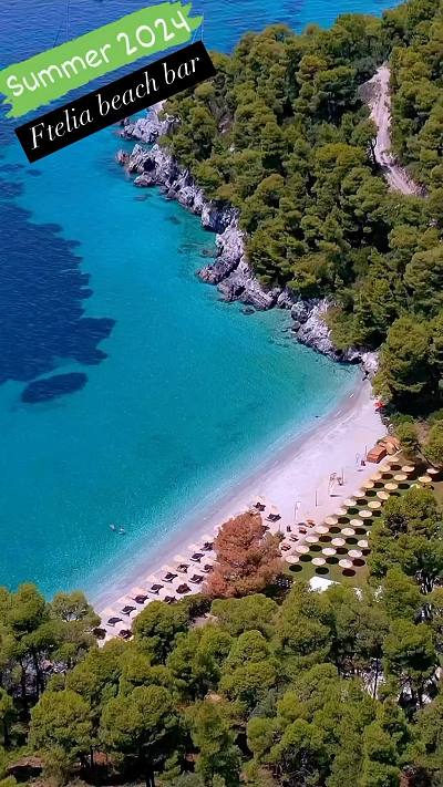 Ftelia Beach Bar in Skopelos